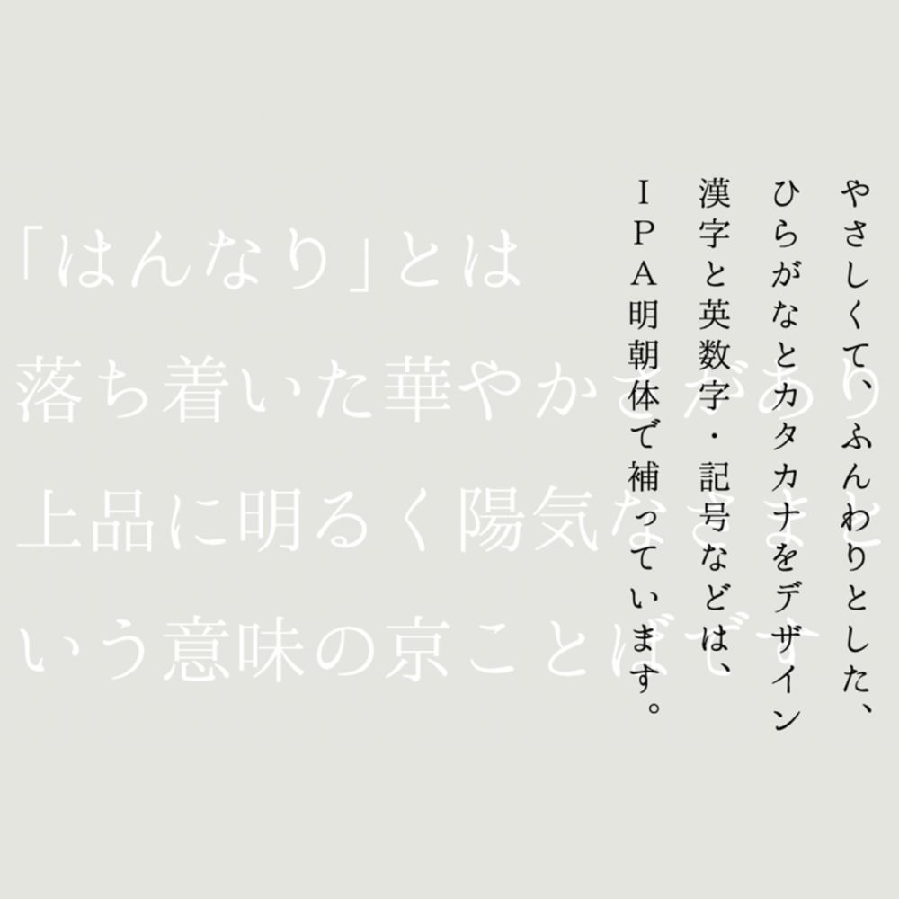 Hannari<br>Mincho Font